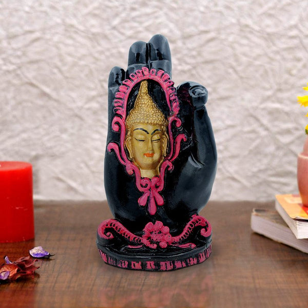 Handcrafted Ployresin Lord Buddha Hand Statue Showpiece Home Decor/Office Decor/Spiritual Gift