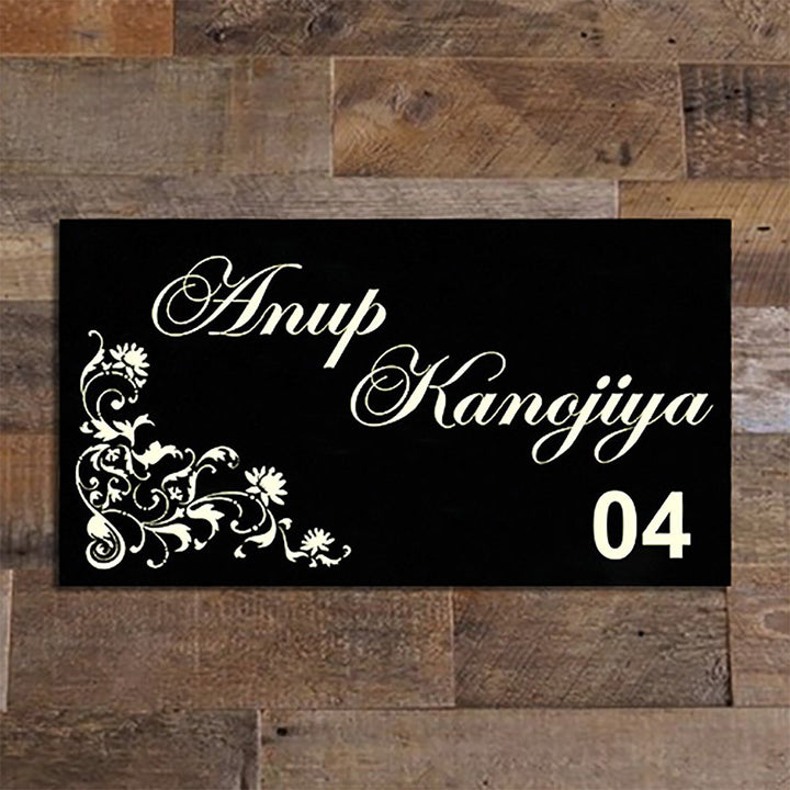 Custom Stylish Name Plate for House Beautiful Durable Wooden - Karigaari India Aesthetic Home Decor