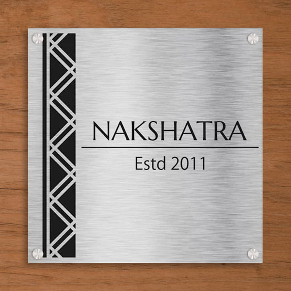 Stylish Durable Wooden Name Plate for House Personalized Custom