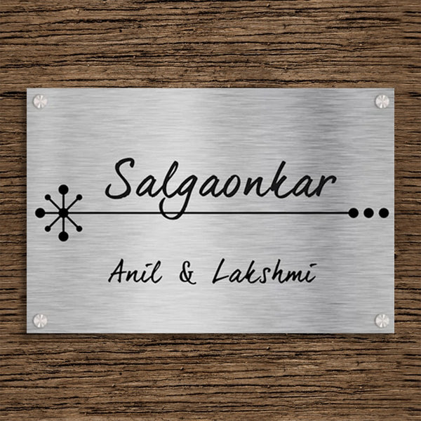 Durable Custom Wooden Name Plate for House Home Sturdy - Karigaari India Aesthetic Home Decor