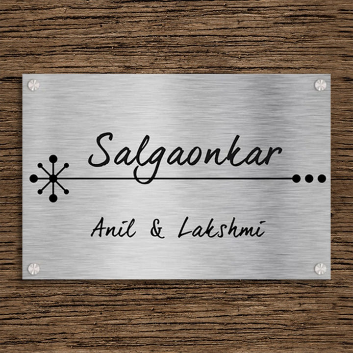 Durable Custom Wooden Name Plate for House Home Sturdy - Karigaari India Aesthetic Home Decor