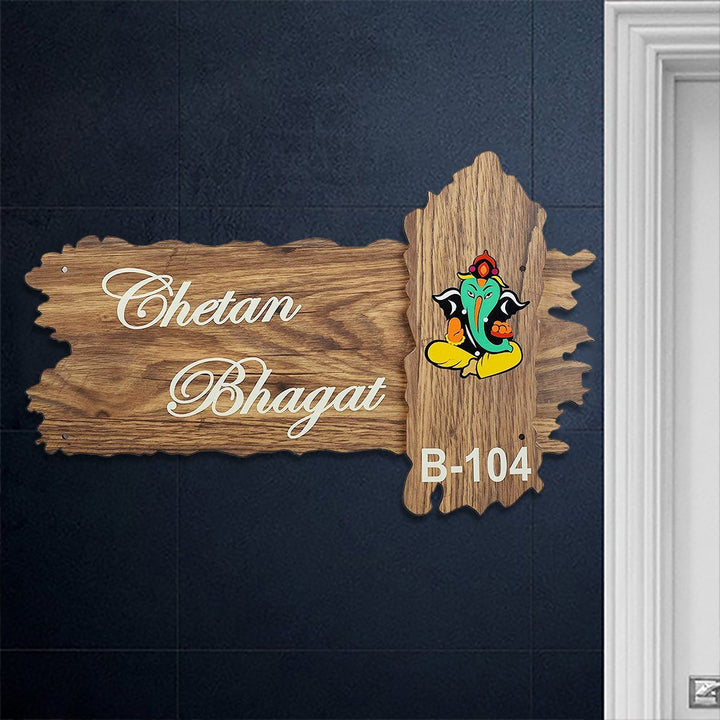 Beautiful Durable Wooden Name Plate for Office Stylish Home Decor - Karigaari India Aesthetic Home Decor