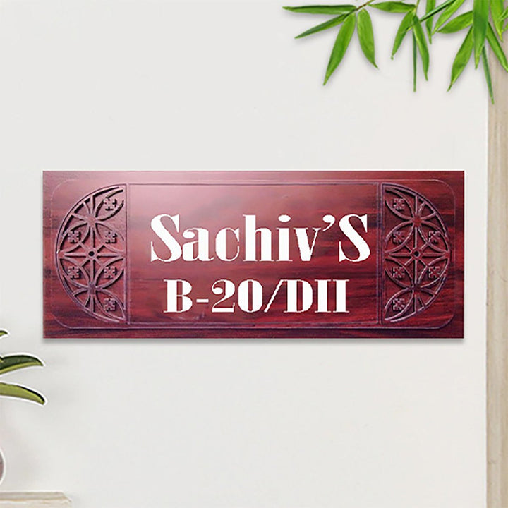 Beautiful Sturdy Wooden Name Plate for Office Home Personalized - Karigaari India Aesthetic Home Decor