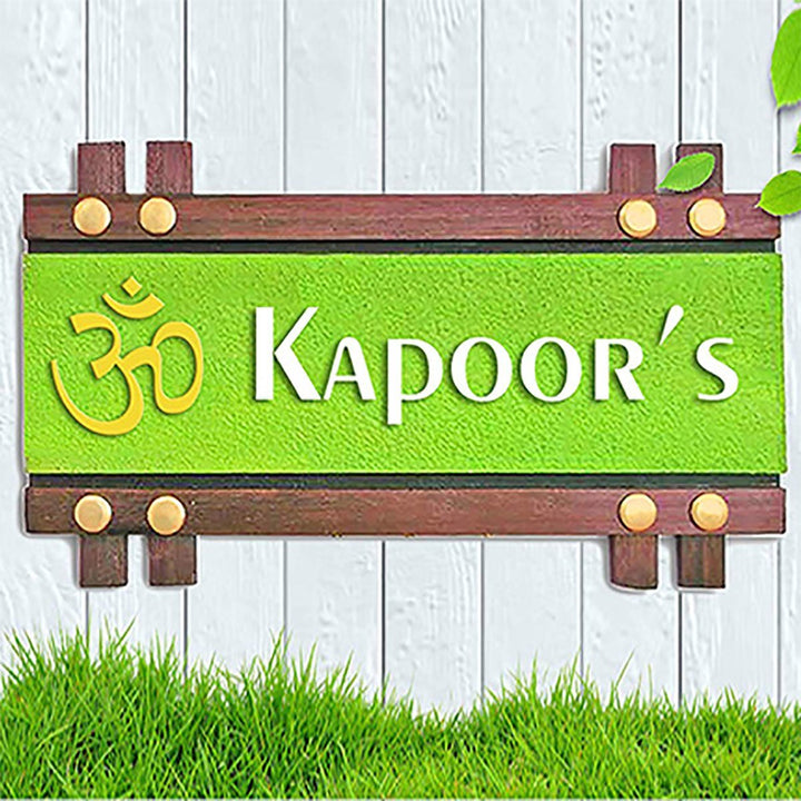 Custom Beautiful Wooden Name Plate for House Sturdy Stylish Decor - Karigaari India Aesthetic Home Decor