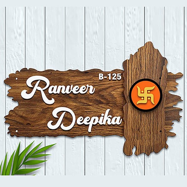 Sturdy Custom Wooden Name Plate for Office Home Durable Stylish - Karigaari India Aesthetic Home Decor