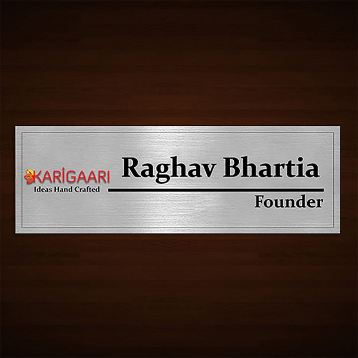 Stylish Sturdy Acrylic Name Plate for House Custom Durable Beautiful - Karigaari India Aesthetic Home Decor