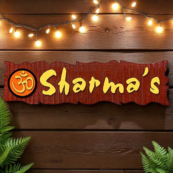 Durable Custom Wooden Name Plate for Office Home Beautiful Personalized