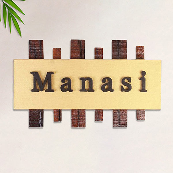 Durable Beautiful Wooden Name Plate for Office Home Sturdy Personalized - Karigaari India Aesthetic Home Decor