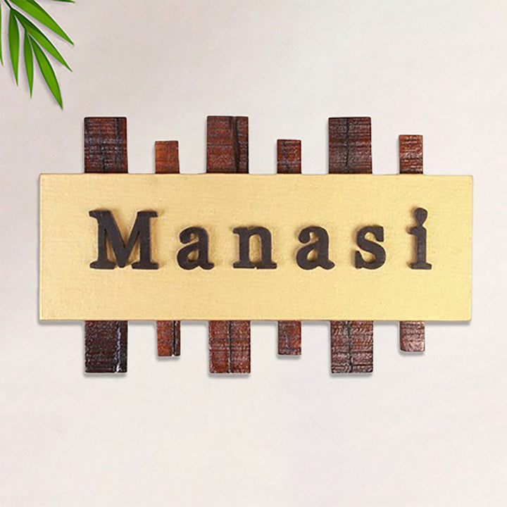 Durable Beautiful Wooden Name Plate for Office Home Sturdy Personalized - Karigaari India Aesthetic Home Decor