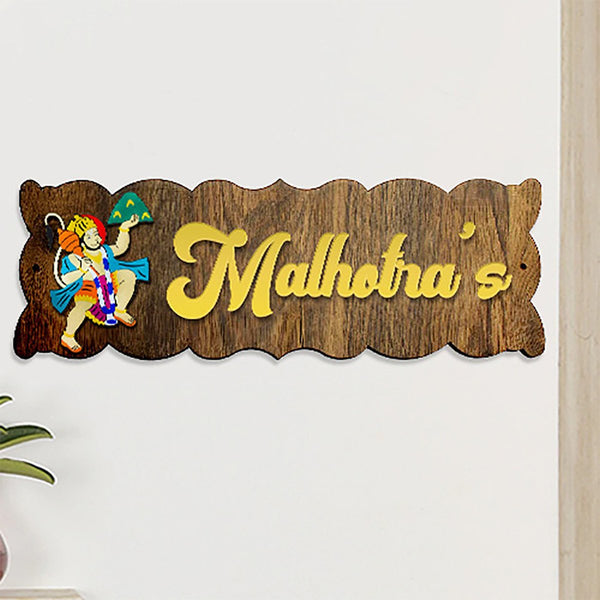 Durable Custom Wooden Name Plate for House Beautiful Sturdy Decor