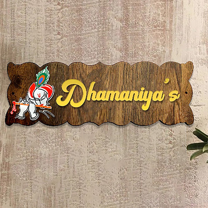 Personalized Durable Wooden Name Plate for Office Home Stylish Custom - Karigaari India Aesthetic Home Decor