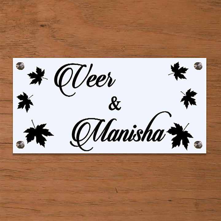 Beautiful Custom Acrylic Name Plate for House Stylish Durable Decor - Karigaari India Aesthetic Home Decor