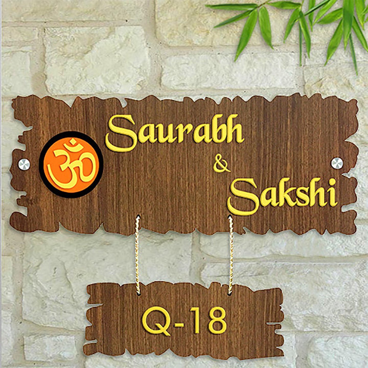 Stylish Durable Wooden Name Plate for Office Home Beautiful Personalized - Karigaari India Aesthetic Home Decor