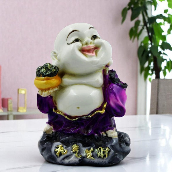 Handcrafted Ployresin Lord Buddha Standing With Taking Bowl In Hand Statue Showpiece Home Decor/Office Decor/Spiritual Gift - Karigaari India Aesthetic Home Decor