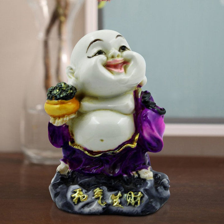 Handcrafted Ployresin Lord Buddha Standing With Taking Bowl In Hand Statue Showpiece Home Decor/Office Decor/Spiritual Gift - Karigaari India Aesthetic Home Decor