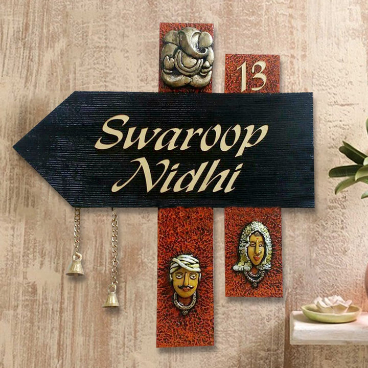 Durable Stylish Wooden Name Plate for Office Beautiful Home - Karigaari India Aesthetic Home Decor