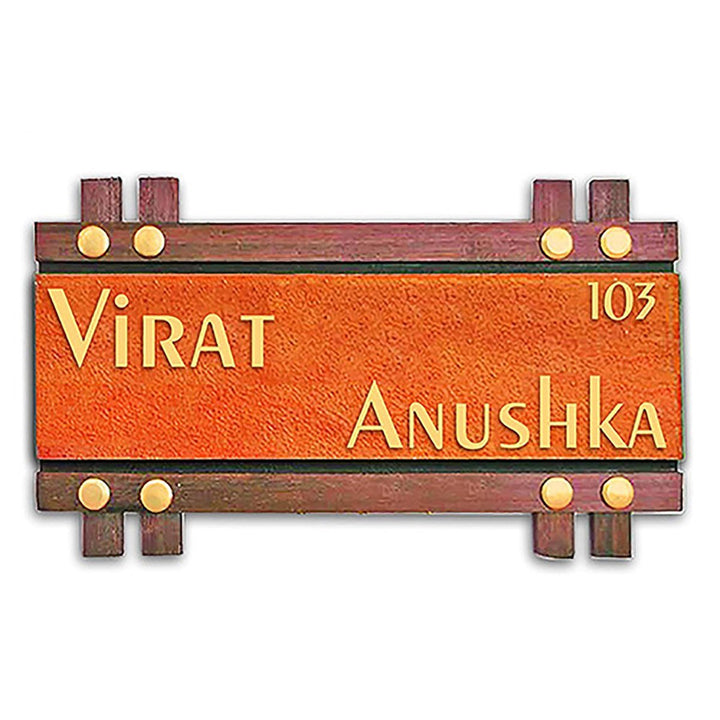 Sturdy Personalized Wooden Name Plate for Office Beautiful Home Decor - Karigaari India Aesthetic Home Decor
