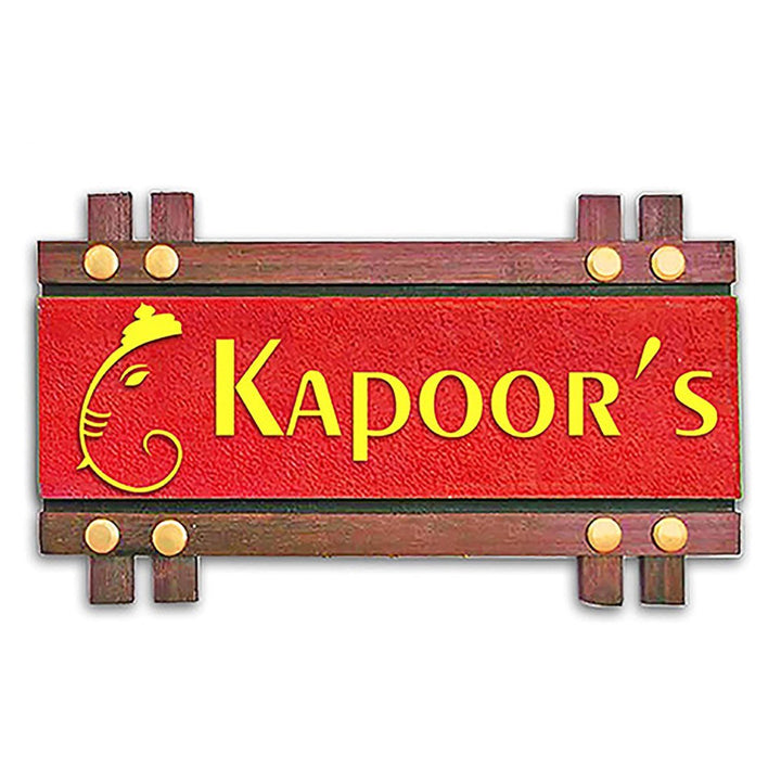 Stylish Personalized Wooden Name Plate for Office Durable Beautiful - Karigaari India Aesthetic Home Decor