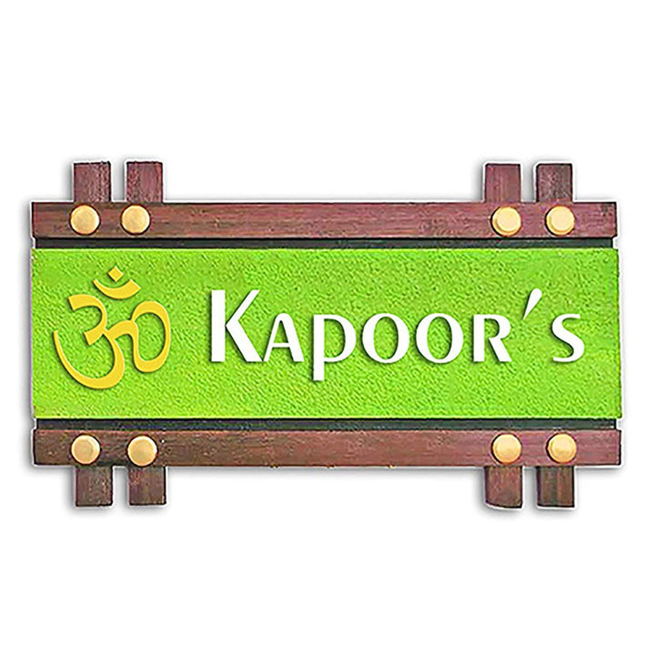 Custom Beautiful Wooden Name Plate for House Sturdy Stylish Decor - Karigaari India Aesthetic Home Decor