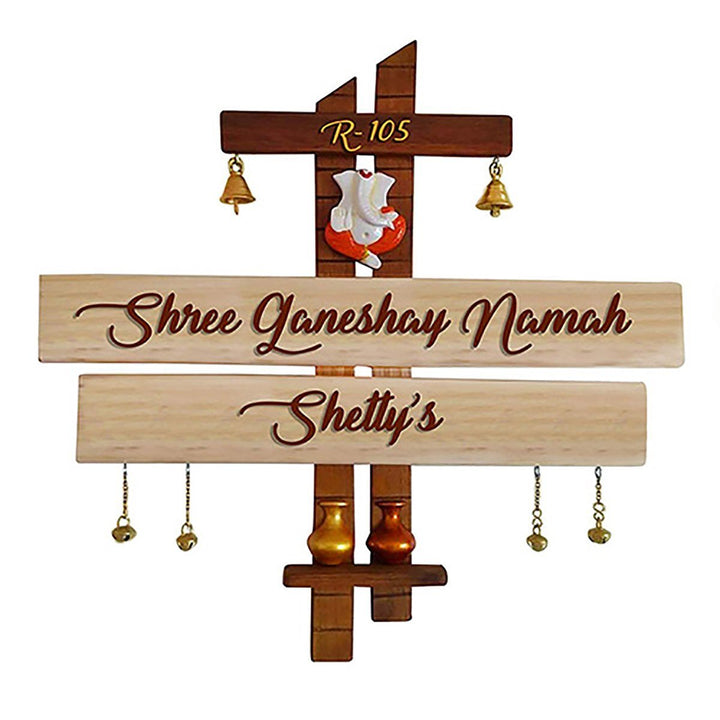 Durable Sturdy Wooden Name Plate for Office Home Stylish Personalized - Karigaari India Aesthetic Home Decor