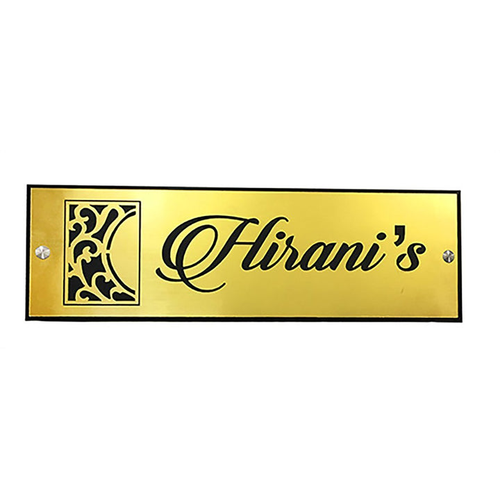 Sturdy Personalized Acrylic Name Plate for House Custom Durable - Karigaari India Aesthetic Home Decor