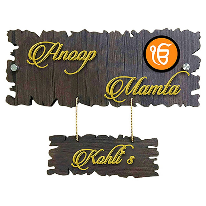 Personalized Durable Wooden Name Plate for Office Home Custom Sturdy - Karigaari India Aesthetic Home Decor