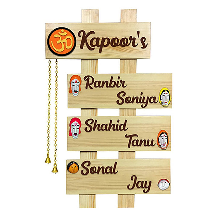 Stylish Custom Wooden Name Plate for Office Home Durable Personalized - Karigaari India Aesthetic Home Decor