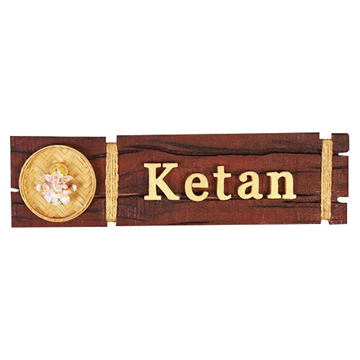 Sturdy Custom Wooden Name Plate for House Beautiful Durable - Karigaari India Aesthetic Home Decor