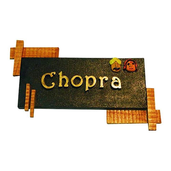 Durable Beautiful Wooden Name Plate for House Sturdy Personalized - Karigaari India Aesthetic Home Decor