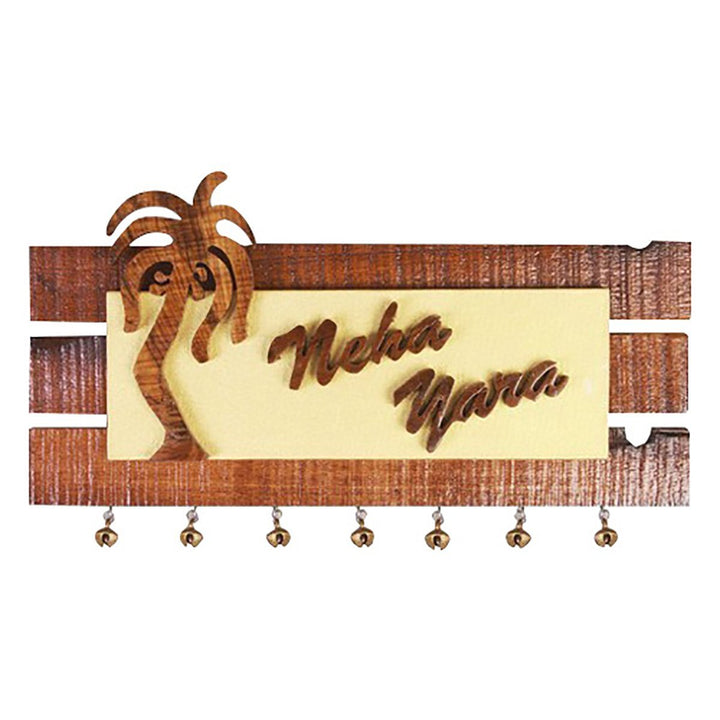 Sturdy Durable Wooden Name Plate for House Personalized Stylish - Karigaari India Aesthetic Home Decor
