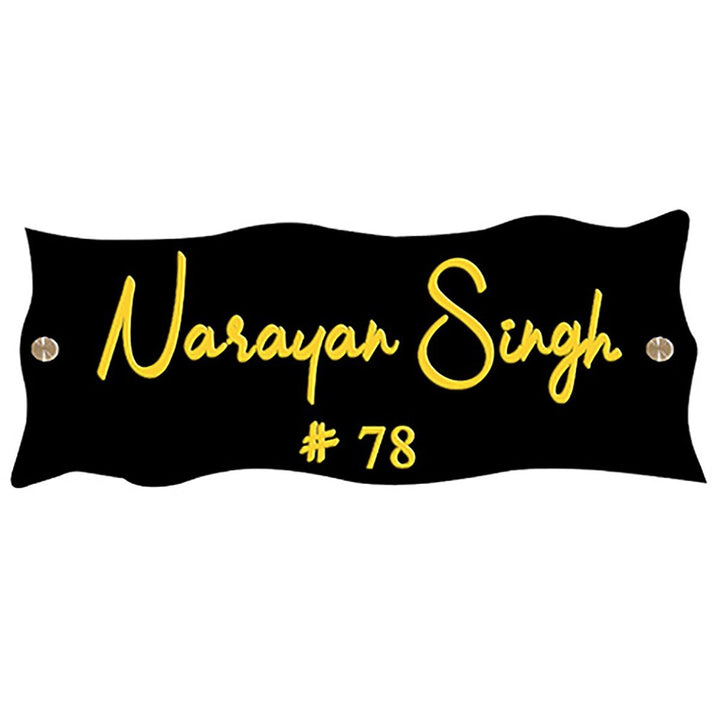 Stylish Beautiful Acrylic Name Plate for Office Home Durable Custom - Karigaari India Aesthetic Home Decor
