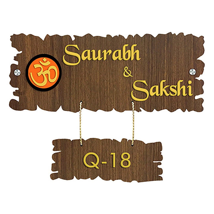 Stylish Durable Wooden Name Plate for Office Home Beautiful Personalized - Karigaari India Aesthetic Home Decor