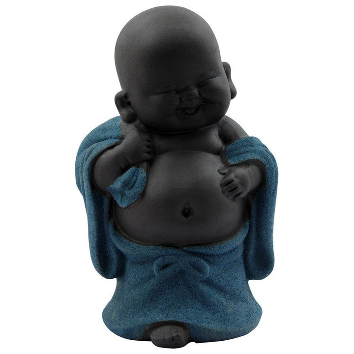 Handcrafted Ployresin Lord Buddha Standing  Black  And Grey Statue Showpiece Home Decor/Office Decor/Spiritual Gift - Karigaari India Aesthetic Home Decor