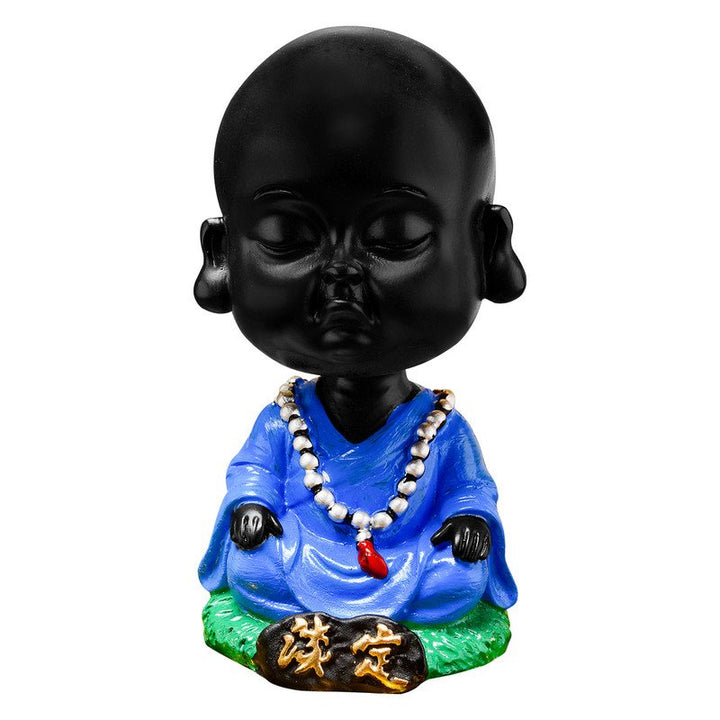 Handcrafted Ployresin Lord Buddha Statue Dark Blue Sitting, Meditating  Showpiece Home Decor/Office Decor/Spiritual Gift - Karigaari India Aesthetic Home Decor