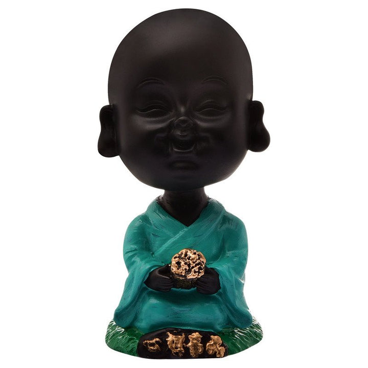 Handcrafted Ployresin Lord Buddha Sitting Dark Green Colour  Statue  Showpiece Home Decor/Office Decor/Spiritual Gift - Karigaari India Aesthetic Home Decor