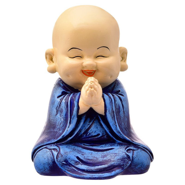 Handcrafted Ployresin Lord Buddha Light Purple Colour Praying And Sitting Statue Showpiece Home Decor/Office Decor/Spiritual Gift - Karigaari India Aesthetic Home Decor