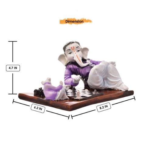Unique Little Lord Ganesha Playing Chess With Mouse Best Item for Home Decor - Karigaari India Aesthetic Home Decor