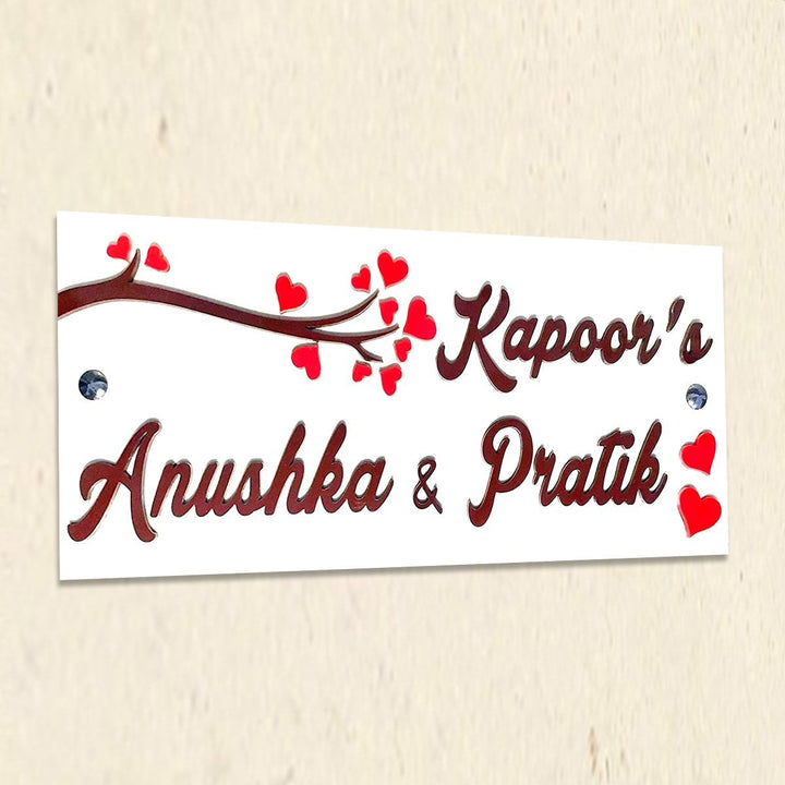 Beautiful Wooden Name Plate for Home Durable Stylish Custom - Karigaari India Aesthetic Home Decor