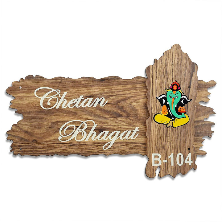 Beautiful Durable Wooden Name Plate for Office Stylish Home Decor - Karigaari India Aesthetic Home Decor