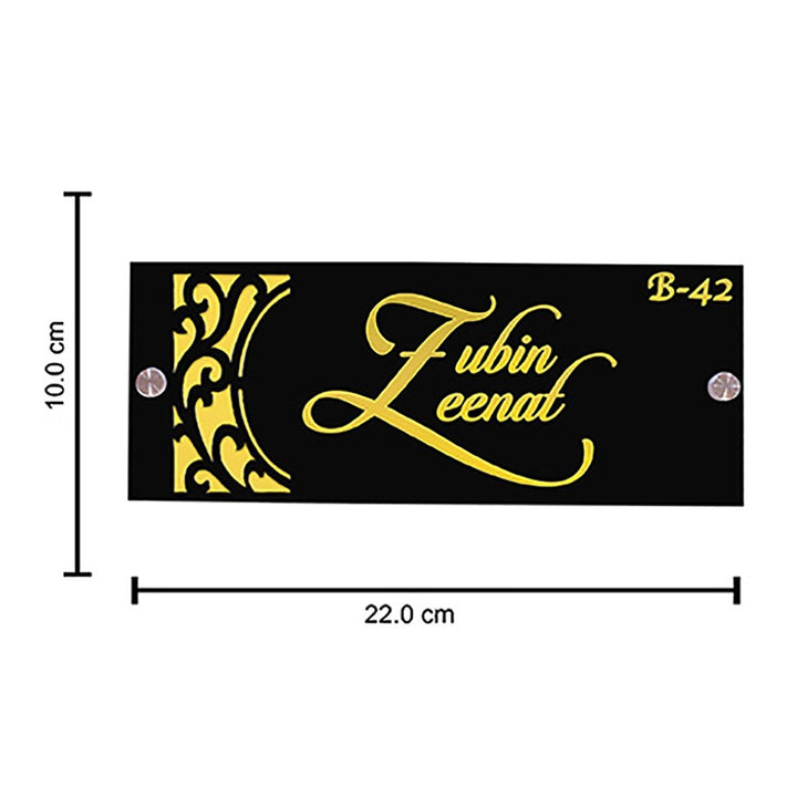 Beautiful Stylish Acrylic Name Plate for Office Home Custom Durable - Karigaari India Aesthetic Home Decor