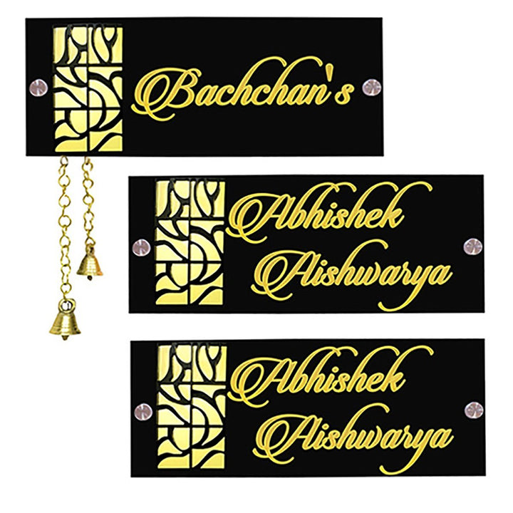 Personalized Custom Acrylic Name Plate for House Durable Sturdy - Karigaari India Aesthetic Home Decor