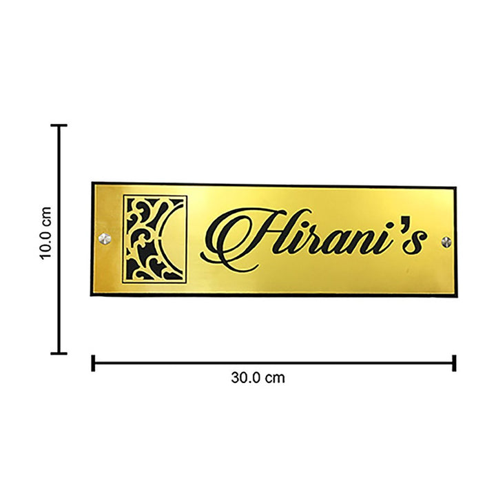 Sturdy Personalized Acrylic Name Plate for House Custom Durable - Karigaari India Aesthetic Home Decor