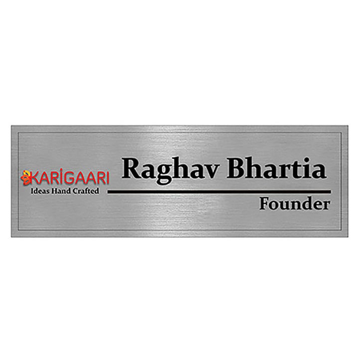 Stylish Sturdy Acrylic Name Plate for House Custom Durable Beautiful - Karigaari India Aesthetic Home Decor