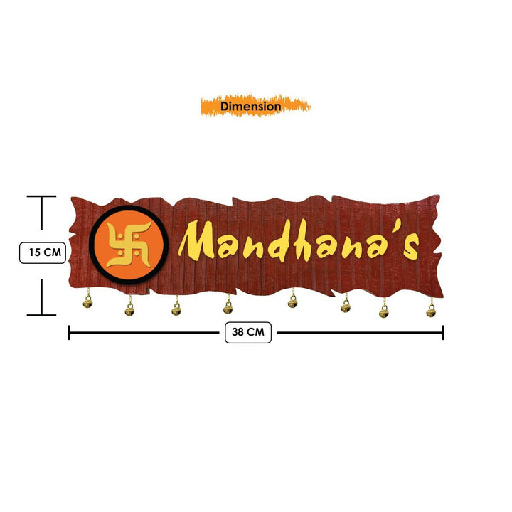 Stylish Custom Wooden Name Plate for Office Home Durable Beautiful Decor - Karigaari India Aesthetic Home Decor