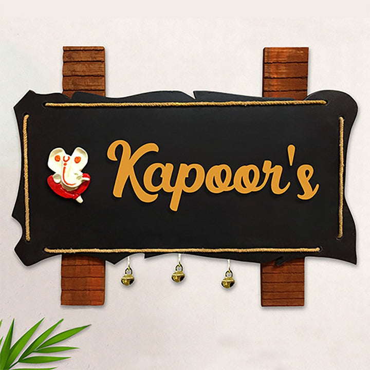 Durable Beautiful Wooden Name Plate for House Custom Sturdy - Karigaari India Aesthetic Home Decor