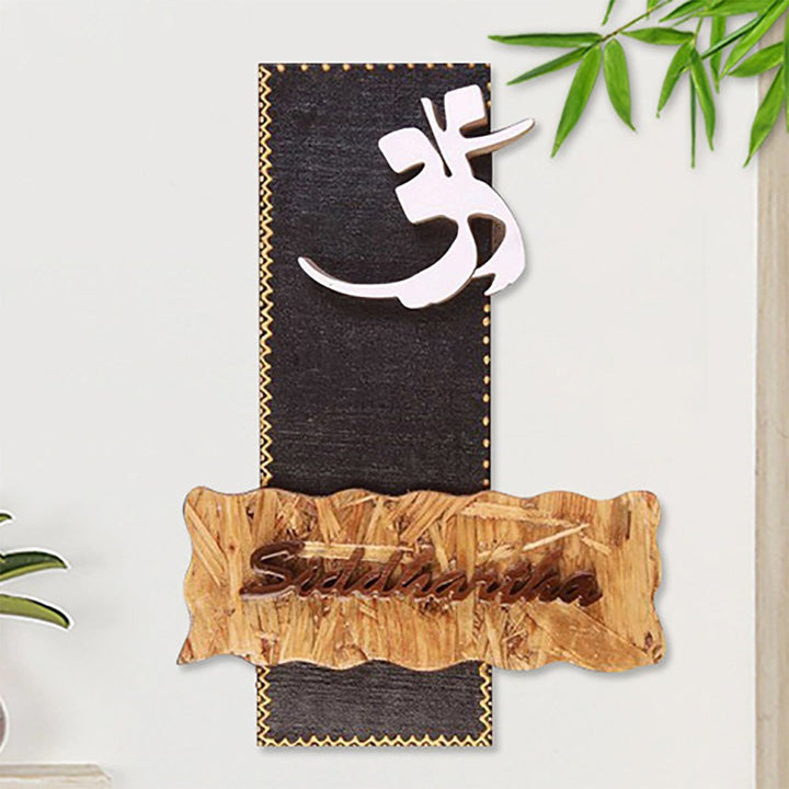 Stylish Sturdy Wooden Name Plate for Office Home Durable Beautiful - Karigaari India Aesthetic Home Decor