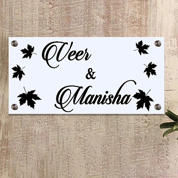 Beautiful Custom Acrylic Name Plate for House Stylish Durable Decor - Karigaari India Aesthetic Home Decor