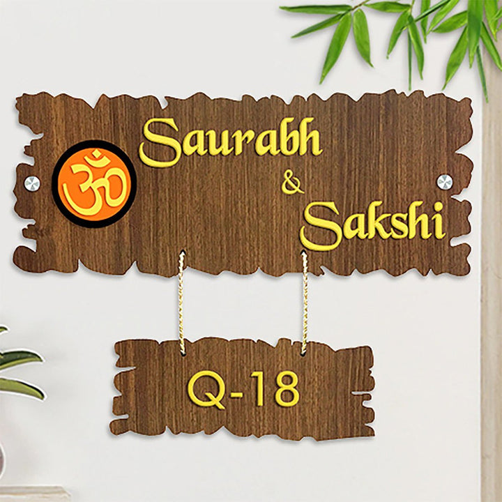 Stylish Durable Wooden Name Plate for Office Home Beautiful Personalized - Karigaari India Aesthetic Home Decor
