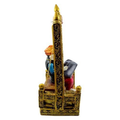 Lord Ganesha Sitting on Jhula Reading newspaper Idol for Home Decor - Karigaari India Aesthetic Home Decor