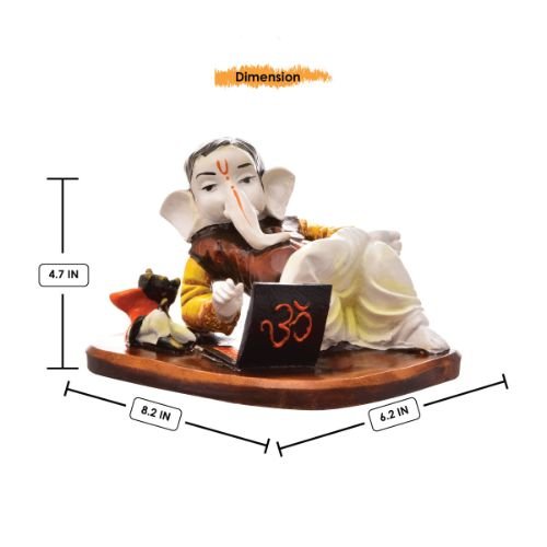 Unique Little Lord Ganesha Sitting With Laptop Best Item for Home Decor - Karigaari India Aesthetic Home Decor